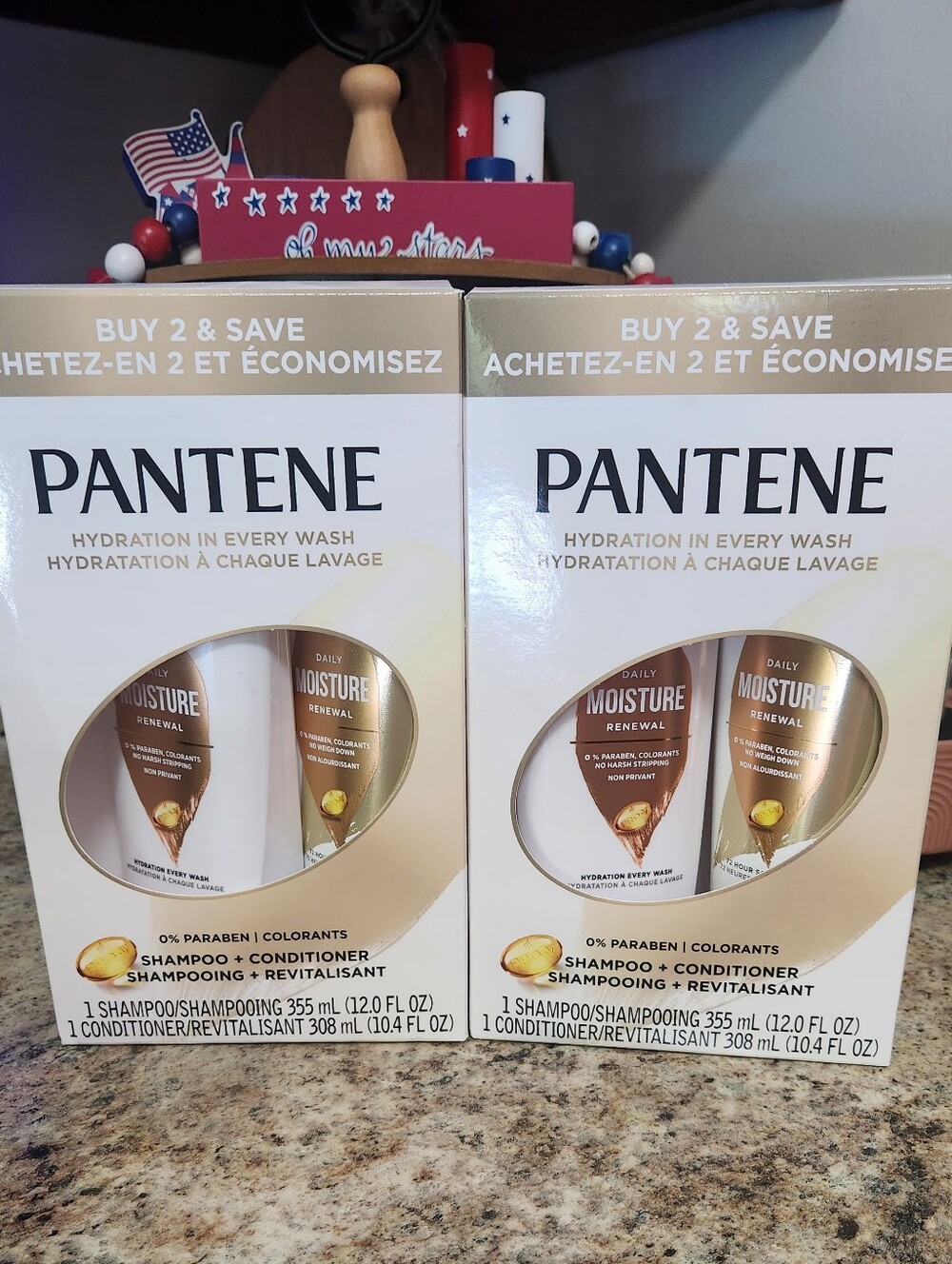 Pantene Moisture Renewal Shampoo and Conditioner Bundle